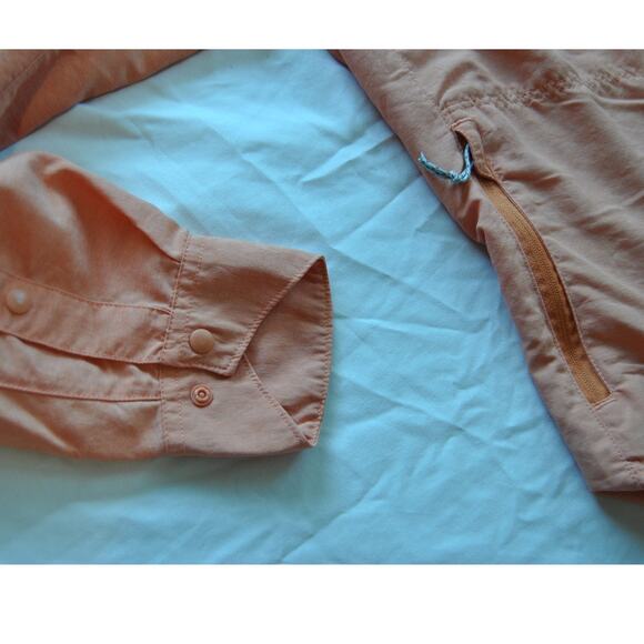 Turneffe Flats Simms Cor 3 Long Sleeve Button Down Orange - Picture 10 of 12